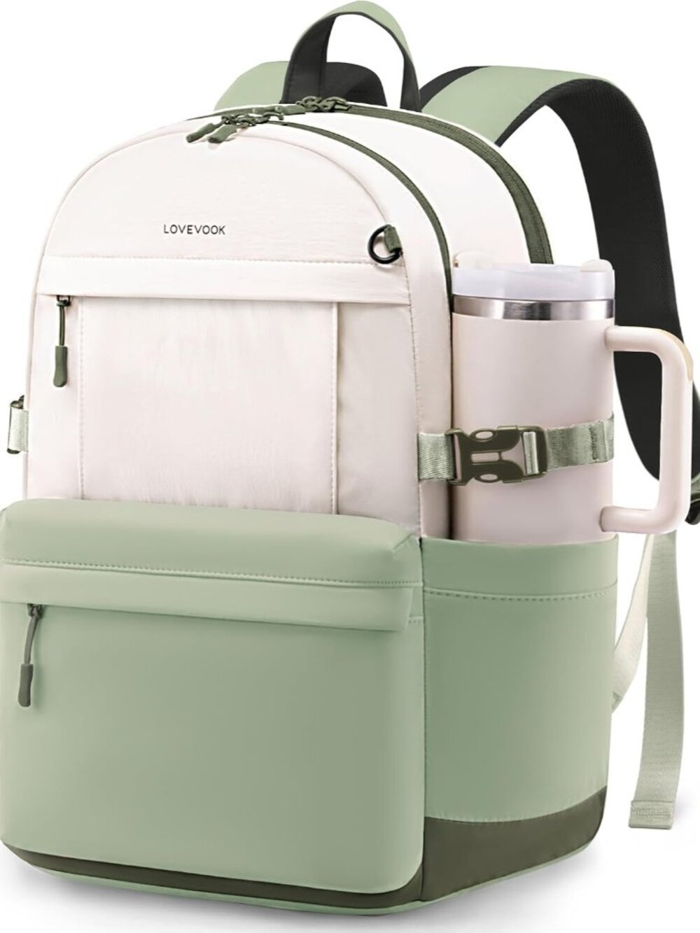 Stylish Water-Resistant Women's Laptop Backpack with Large Cup Holder